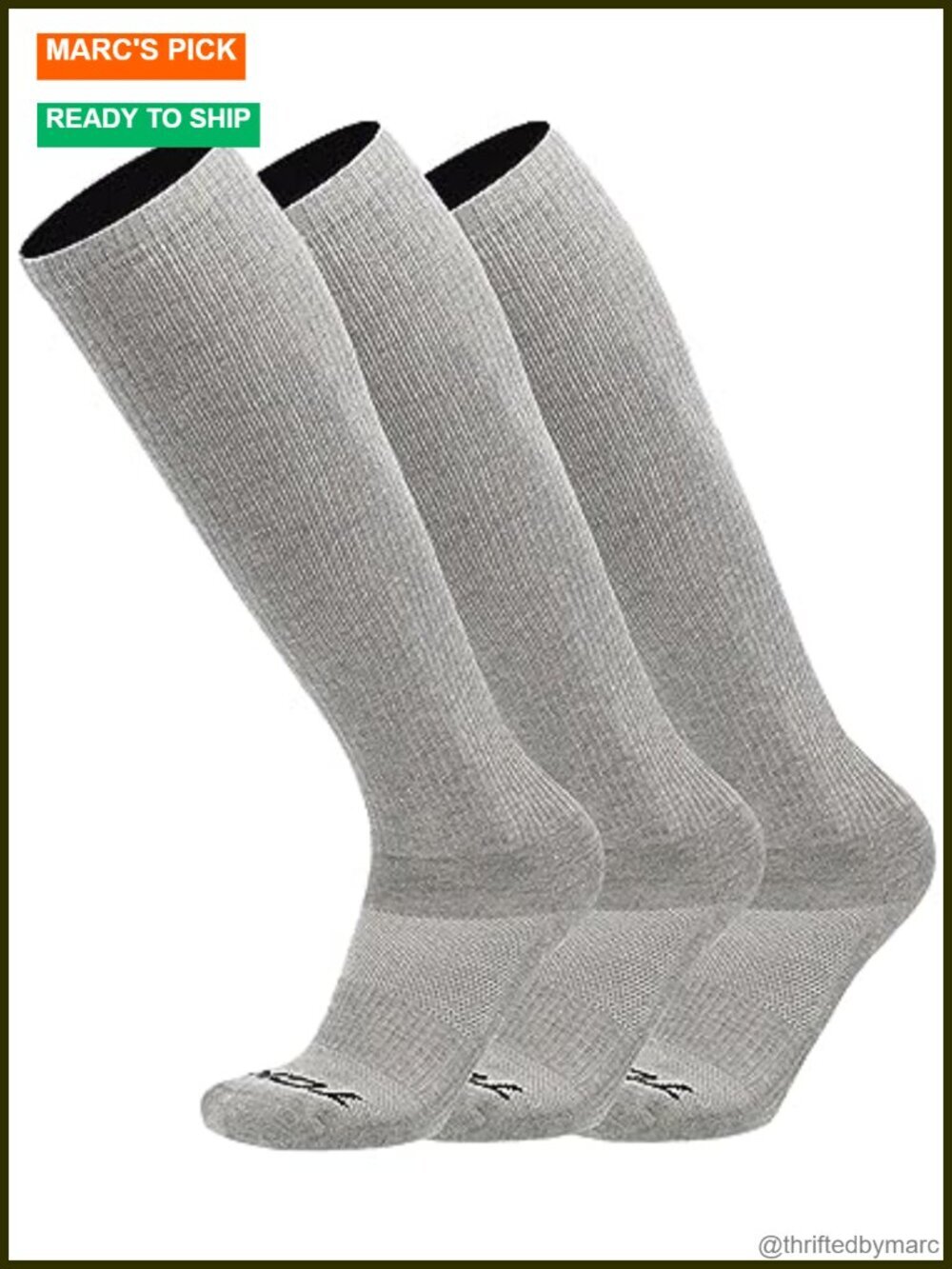 Over the Calf Work Socks Moisture Wicking Tall Cushioned Knee High Boot Socks